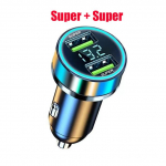 2-pordiline &uuml;likiire USB-autolaadija iPhone 14 Pro Max 13 12 11 Oneplus Huawei OPPO Samsung Xiaomi 240W kiirlaadimisadapteri jaoks Super Car Charger
