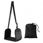 Lennuki jalga v&otilde;rkkiige pikkusega platvorm m&auml;lualuse jalatoega, reguleeritava vahtplastist kontorilaua all must