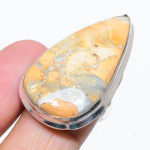 Natural Malinga Jasper Gemstone Handmade 925 Sterling Silver Ring Size 7 n9r34