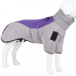 Peegeldavad talvised suured koerariided Veekindel koerajope k&otilde;rge kraega, soe lemmikloomakoera mantel riided prantsuse buldogile hurt labradorile XL must