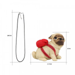 Auto ripats Armas mopsikott Koer tahavaatepeegel Dekoratsioon Rippuv v&otilde;lu Kaunistused Autode sisustus Autod Aksessuaarid Puhkus 1pcs Pug Dog