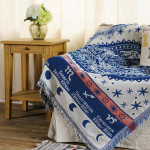 Jacquard libisemiskindel diivanitekk Kahepoolne kattetekk Four Seasons universaalne diivanir&auml;tik, mis sisaldab riidest r&auml;tikut 90x90cm 1pcs