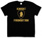 Black Knight Foundationi logoga telesari Cult Hasselhoffi KITT Unisex T-s&auml;rk L