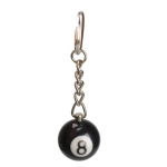 1PC Fashion Creative Piljardi basseini v&otilde;tmehoidja lauapalli v&otilde;tmehoidja Lucky must nr 8 v&otilde;tmehoidja 25 mm vaigupalliga ehete kingitus