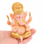 Baarilett kassa T&ouml;&ouml;laua isetegemise kaunistus Kuldne Lord Ganesha Buddha kuju Elevandijumal skulptuurid Ganeshi kujukesed