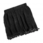 Naiste ujumistrikoo pilkup&uuml;&uuml;dev elastne v&ouml;&ouml;koht, pol&uuml;ester Naiste l&auml;bipaistva seelikuga ujumisriided must