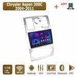 Android Carplay autoraadio Chrysler Aspen 300C jaoks 2004-2011 Multimeediam&auml;ngija peaseade Stereo GPS-navigatsioon BT WIFI 2+32GB 1+16GB