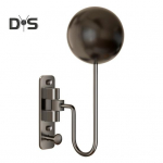 Seinale kinnitatav mootorratta kiivrihoidik 180 kraadi p&ouml;&ouml;rlev raskeveokite mootorratta jalgrataste spordikiivri n&auml;idiku hoidik hoiustamise riidepuu alus must