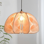 Retro loominguline s&ouml;&ouml;gituba Puuvillane k&ouml;is l&uuml;hter Magamistuba S&ouml;&ouml;gituba Laelamp Dekoratiivne valgustusseade E27 Diameter 40cm