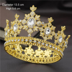 Mood Royal King Pruudi Kuninganna Tiaara kroonid Printsess Diadem Pruudi kroon ballipeo juuksekaunistused Pulmajuukseehted