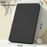 NBR sporditasakaalupadi Naistele P&otilde;lvepadi Suure tihedusega joogamatt joogapadi Fitness Board Support Balance Pad Vastupidav 20mm must