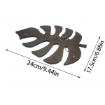 Puidust veiniriiul veiniklaasiriiuli leht punase veini tassihoidja Monstera veiniriiul 24cm