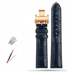 Klassikaline 19MM 20MM 21MM Veisenahast Kellarihm Longines Masters Collection L3 L4 L2.628/L2.673 jaoks Liblikaslukuga kellarihm 20mm