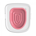 Lemmikloomakassi kandik valge kandik+siin sisemine tugi, 2-osaline tualettpott liivakausi tagavara asemel OneSize-40x38cm roosa