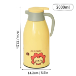 Termoskann Klaasvoodriga Kaasaskantav Suure Mahutavusega Kuuma Vee Pudel Kontorisse Majapidamisse Vaakumisolatsiooniga Kann