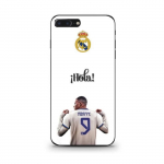 Coque Maniacase pour iPhone 8 Plus Kylian Mbappe Real Madrid 9 Hola