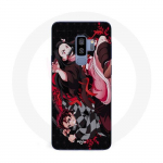 Coque Maniacase pour Samsung Galaxy S9 Plus demon slayer tanjiro nezuko attaque combat