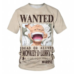 Mood Kid Anime One Piece Luffy T-s&auml;rk Poiste riided Laste Poiste T-s&auml;rk Laste T-s&auml;rk Suvine l&uuml;hikeste varrukatega topsid T-s&auml;rgid M