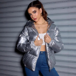 Talvine Trendikas L&auml;ikiv Kapuutsiga Sulejope Naised Pikkade Varrukatega &Uuml;hev&auml;rviline Slim Fit Puuvillane Soe Parka Jakk L h&otilde;be