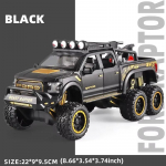 Uued 1/28 Raptor F150 maastikuautode mudelid M&auml;nguasjad Sulamist Diecast Heli Valgusega Tagasit&otilde;mmatavad Metallist S&otilde;idukim&auml;nguasjad Poisile Kingitus Kollektsioon Kingitus sinine