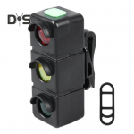 Jalgratta tagatuli 3 v&auml;rvi LED Veekindel Type-C laetav MTB maantee m&auml;giratta tagumine kerge &ouml;ise s&otilde;idu jalgratta ohutushoiatustuli must