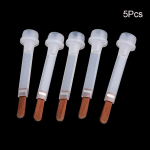 5/10/20 tk &uuml;hekordselt kasutatav k&uuml;&uuml;nelakihari 15 ml k&uuml;&uuml;nelaki pudeli asenduspintsli jaoks Pruunid juuksed k&uuml;&uuml;nekunsti pintslite aplikaatorid 5Pcs