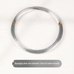 1&ndash;2 mm v&auml;rviline alumiiniumtraat k&auml;sitsi valmistatud koolik&auml;sit&ouml;&ouml;ks ja isetegemiseks Wire diameter 1mm 10 meters/bundle khaki