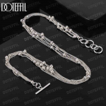 925 naelsterlingist h&otilde;bedast viinamarjahelmestest kaelakee Moodsad pulmaehted 45CM