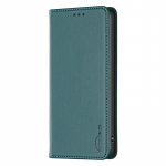 Iphone 12 13 14 Pro Plus Max nahast &uuml;mbrisega rahakoti Flip Bracket kaardipesa &uuml;mbrise kate Iphone 12/12 Pro roheline