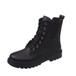 Moodsad Naiste Mootorratturi Ankle Boots Kiilud Naiste Paelkinnitusega Platvormid Kevad Must Nahk Oxford Kingad Naine 2024 Botas Mujer 4