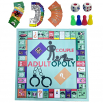 Adultopoly Lauam&auml;ng Paarim&auml;ng Naljakas Suhtekaardim&auml;ng Interaktiivne Kaasaskantav M&auml;ng Abikaasale ja Abikaasale