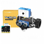 Microbit AI Vision nutika auto komplekt: Graafiline programmeerimine ja WiFi video&otilde;pe Pythonis Tiny:bit Plus with motherboard
