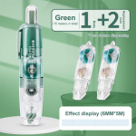 12 tk/komplekti l&auml;bipaistev t&auml;piv&auml;ljastus Kahepoolne teip Vahetatavad t&auml;itematerjalid K&auml;siraamat Punktliim Kirjatarbed Kooli kontoritarbed