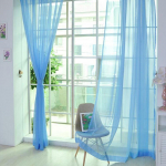 Dekoratiivsed v&auml;rvilised lillelised t&uuml;llukse aknakardinad Sheer Valances t&uuml;lli kodutarbed One Size punane