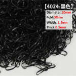 TPU elastsed kummipaelad v&auml;rvilised juuksepaelad n&ouml;&ouml;rid &Uuml;hekordsed kummipaelad t&uuml;drukutele pruut 500Pcs