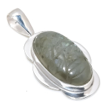 Labradorite Handmade 925 Sterling Silver Jewelry Pendant 2.17 u5f22