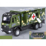 1/32 sissepritsevormitud s&otilde;jaline multifunktsionaalne s&otilde;iduk meditsiiniline heli ja valgus M&auml;nguasi T&otilde;mmatav auto Poisi kingitus 1/32-Size:20*6.3*8cm roheline