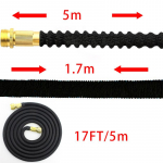 Kerge aiavoolik, painduv aiaveevoolik, kaasaskantav terrassivoolik t&auml;ismessingist liitmikega ja topeltlateksiga