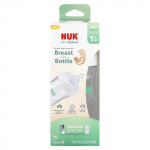 NUK, Simply Natural, Rind ja Pudel koos Safe Temp'iga, 1+ kuud, Keskmise vooluga, 9 untsi (270 ml)