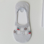 Naiste &uuml;limadala l&otilde;ikega sokid No Show silikoonist libisemiskindlad varjatud n&auml;htamatud sokid suvistele v&otilde;rgust lilledega &otilde;hukesed paadi sokid One size must