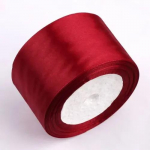 25 jardi/rulli siidist satiinpaelad k&auml;sit&ouml;&ouml;ks vibu DIY k&auml;sit&ouml;&ouml;na valmistatud kingituste pakkimine, pulmadekoratiiv 6 mm 10 mm 15 mm 20 mm 25 mm 40 mm 50 mm width 40mm punane