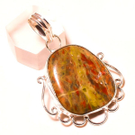Unakite Gemstone Handmade Latest Design Unique Gift Jewelry Pendant 1.9 q8o79