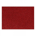 Papier thermocollant rouge paillet&eacute; - 14,8 x 21 cm