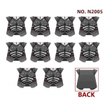 MOC Keskaja Punane L&otilde;vi Must Kotkas Loss S&otilde;dur R&uuml;&uuml;tel Hobuse Seljas Ehitusklots S&otilde;jav&auml;elane Figuur Vest Soomus Lipp M&auml;nguasi Kingitus B036