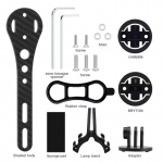 Maanteeratta arvuti kinnitus s&uuml;sinikkiust kronstein jalgratta spidomeetri stopperi hoidik iGPSPORT Garmin Bryton GoPro jaoks must