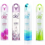 Godrej Aer Petal Crush Pink, Violet Valley Bloom, Cool Surf Blue & Fresh Lush Green Home Fragrance Spray (4 x 270 ml)