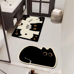 Kaheosaline multika kassipoeg TPR vannituba vannituba tualettukse kiiresti kuivav matt v&auml;lisuks v&auml;lisuks 60*90cm +60*90cm（2.5mm）