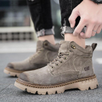 Unisex ehtsast nahast mattidega t&ouml;&ouml;saapad &ndash; k&otilde;rge &uuml;laosaga vabaaja Martini jalatsid, saadaval suured suurused Size 44 kaamel