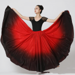 720 kraadi Hispaania flamenkotantsu esineja kleidid naistele laval esinemiseks tantsuseelikud kost&uuml;&uuml;mid vestido 95cm