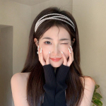 2024 Prantsuse romantiline p&auml;rlmutterpeapael: Superhaldjas, k&otilde;rge pealuuga &uuml;laosa, internetikuulsuse stiilis, n&auml;opesuvahendi juuksen&otilde;elaga peakate.